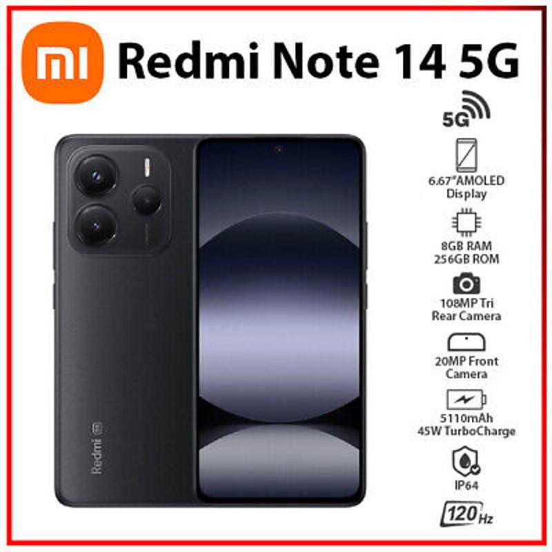 Smartphone Xaiomi Note 14 5G 8/256 Gb ( Midnight Black) Preto